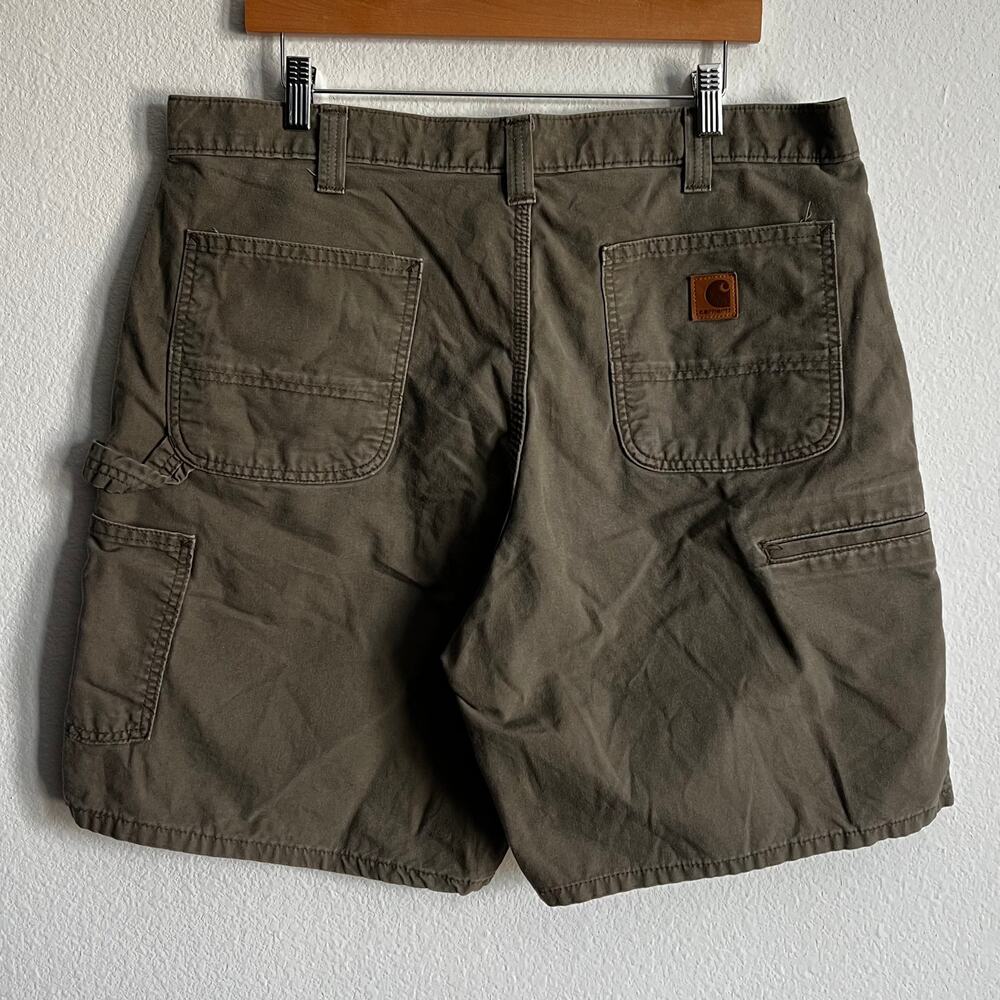 Carhartt B144 LBR brown work wear carpenter shorts